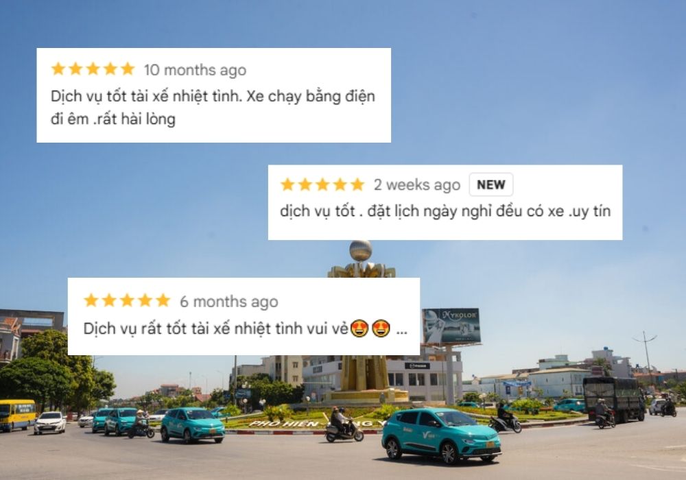 Khách hàng luôn đánh giá cao về chất lượng phục vụ của Taxi Xanh SM Yên Mỹ (Ảnh: Google Maps)