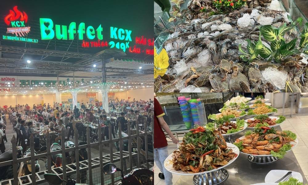 Buffet KCX là quán buffet hải sản nổi tiếng tại Sài Gòn với giá rẻ, ngon