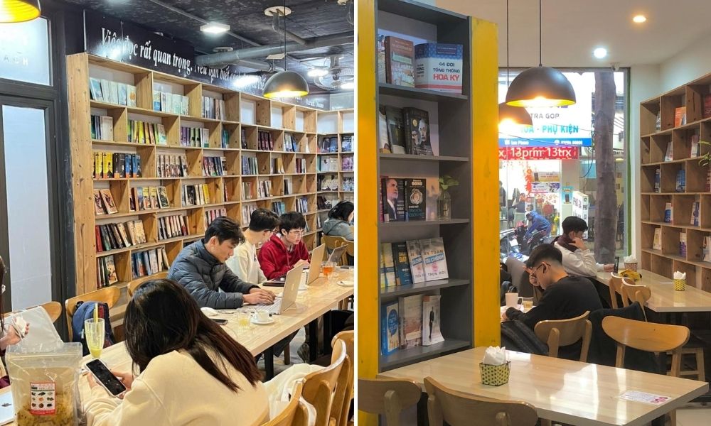 Biblio Book Coffee là quán cafe sách yên tĩnh ở Đống Đa được lòng nhiều bạn trẻ