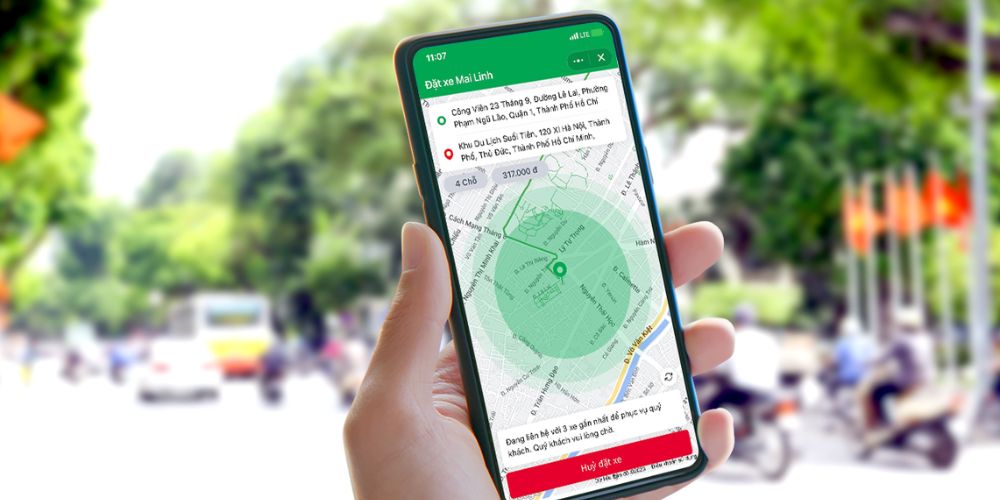 Bạn cũng có thể đặt taxi Mai Linh Long Thành qua ứng dụng Zalo 