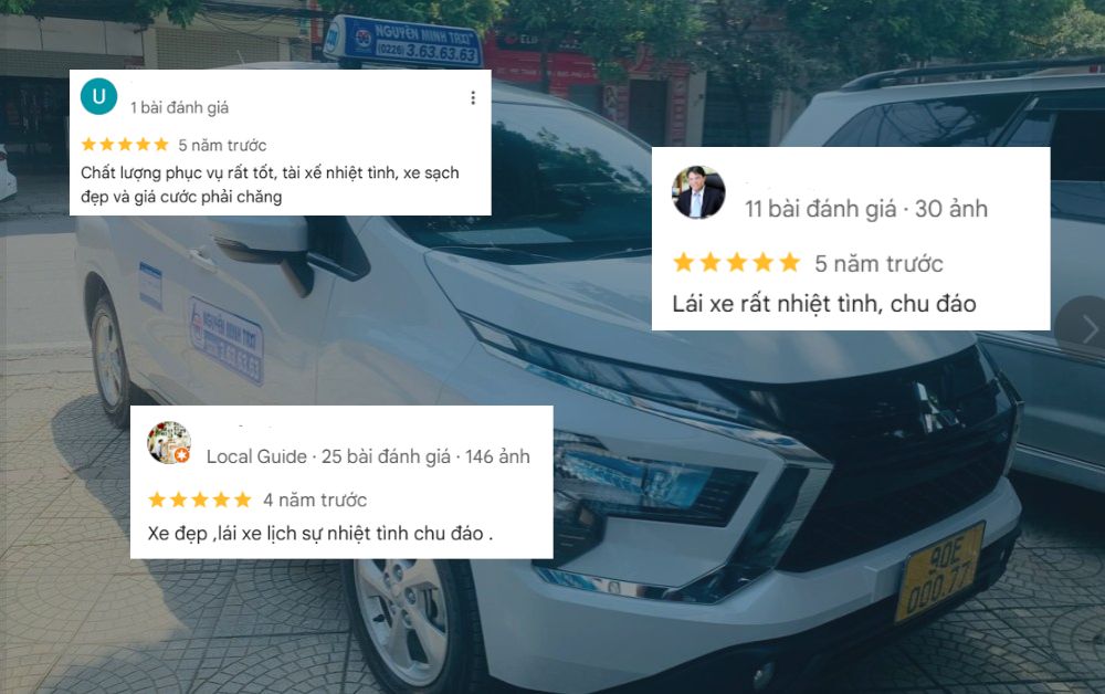 Taxi Nguyên Minh Hà Nam được khách hàng đánh giá cao về với nhiều tiêu chí chất lượng cao (Ảnh: Google Maps)