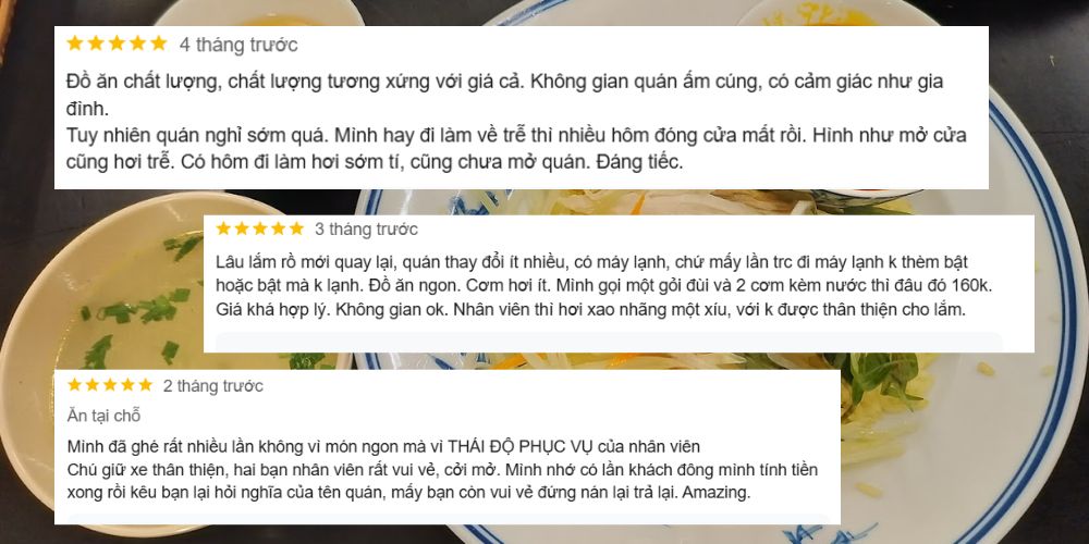 Những lời đánh giá của khách hàng dành cho Mệ Vui