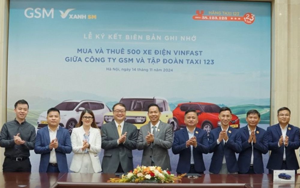 Taxi 123 trở thành đối tác của GSM vào tháng 11/2024 (Ảnh: Sưu tầm Internet)