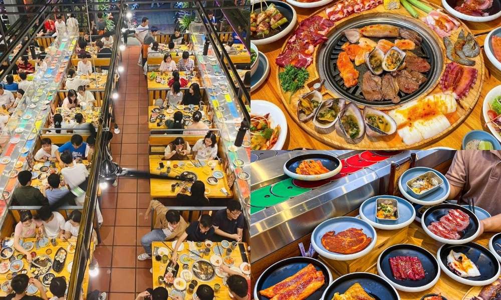 Yaki Yaki Yo là nhà hàng buffet nướng băng chuyền giá rẻ tại Sài Gòn