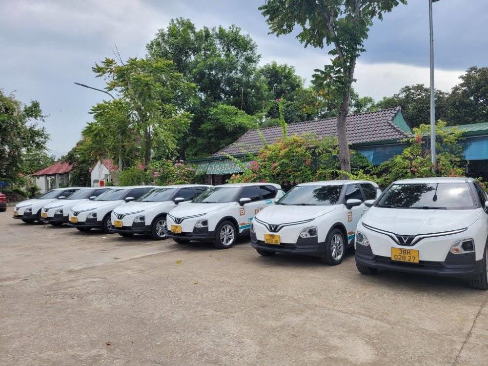 Taxi Bách Đại Dũng với các dòng xe đa dạng (Ảnh: Fanpage Taxi điện Bách Đại Dũng)