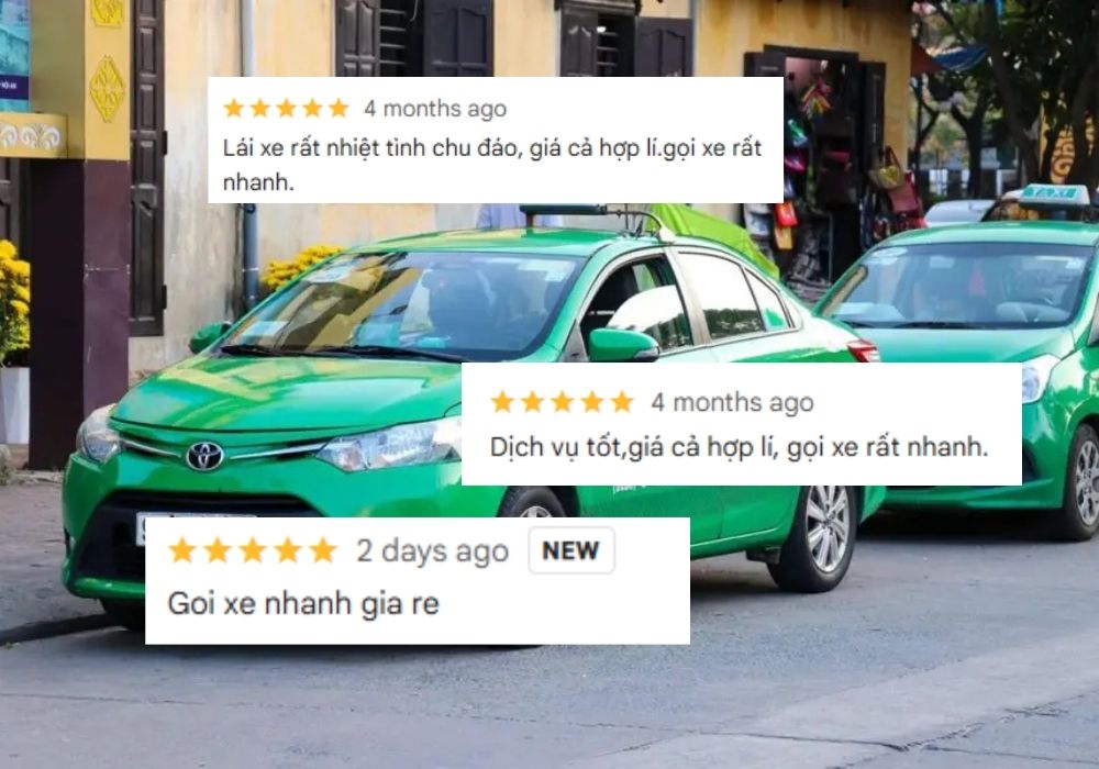 Taxi Mai Linh tại Hiệp Hòa - Bắc Giang nhận được rất nhiều đánh giá tốt từ khách hàng (Ảnh: Google Maps)