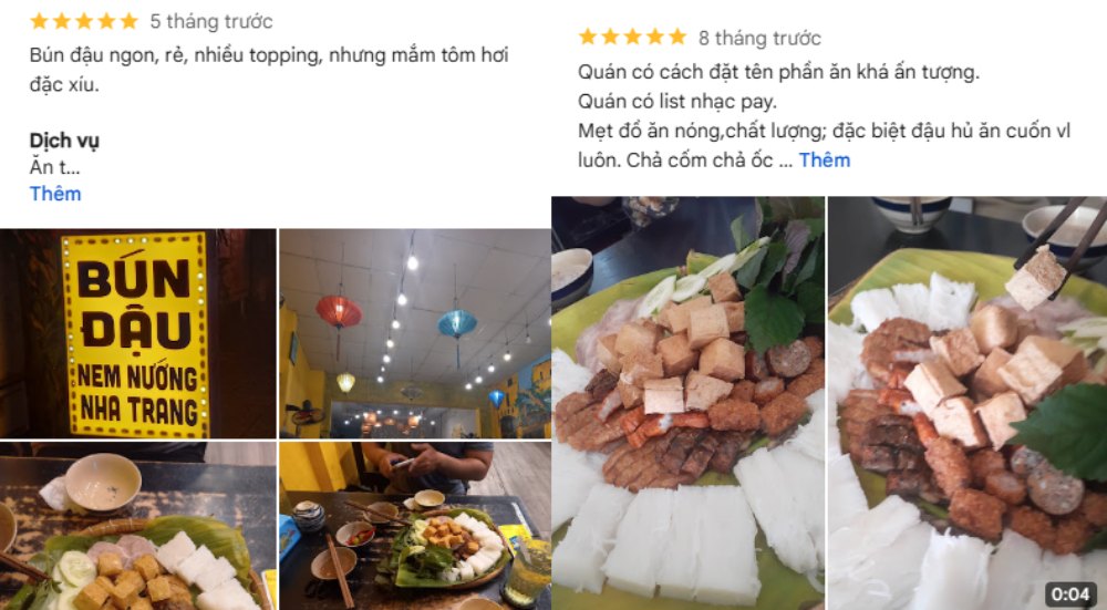 Khách khen đồ ăn ngon, giá hợp lý, nhưng vào giờ cao điểm có thể phải chờ lâu (Ảnh: Google Maps)