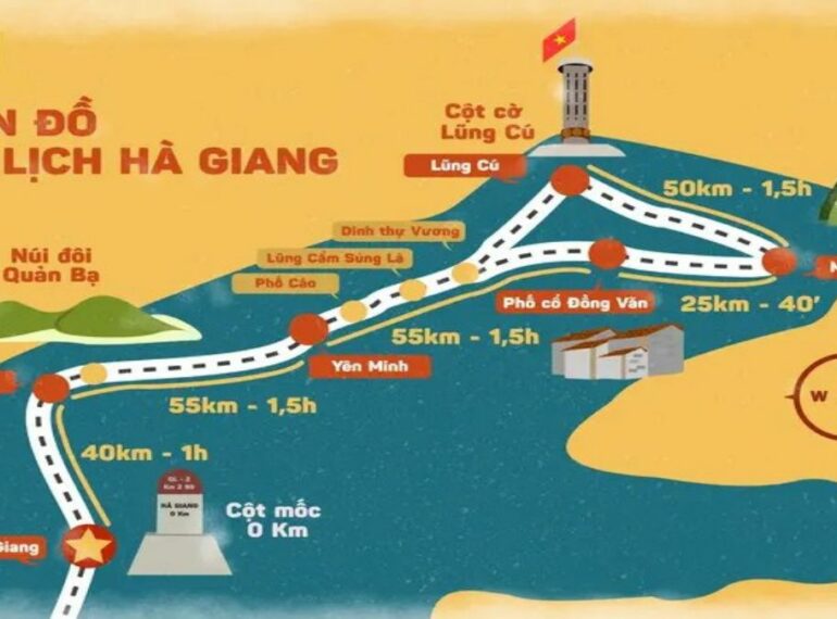 Bản đồ du lịch Hà Giang mới nhất cho chuyến đi hoàn hảo