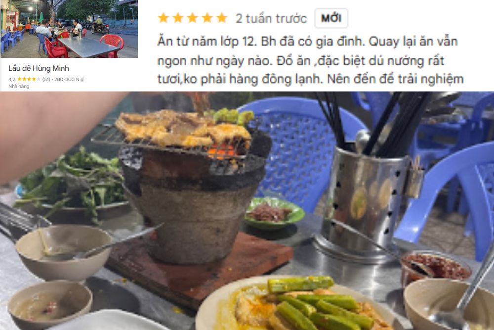 Quán nhận được nhiều lời khen từ khách hàng (Ảnh: Google Maps)