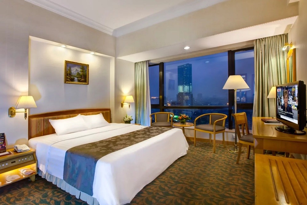 Phòng nghỉ mang phong cách sang trọng, ấm cúng tại Hanoi Hotel 