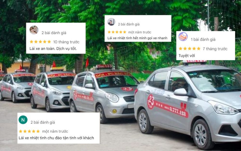 Sự an toàn và nhiệt tình trong từng chuyến đi làm nên thương hiệu taxi 123 (Ảnh: Google Maps)