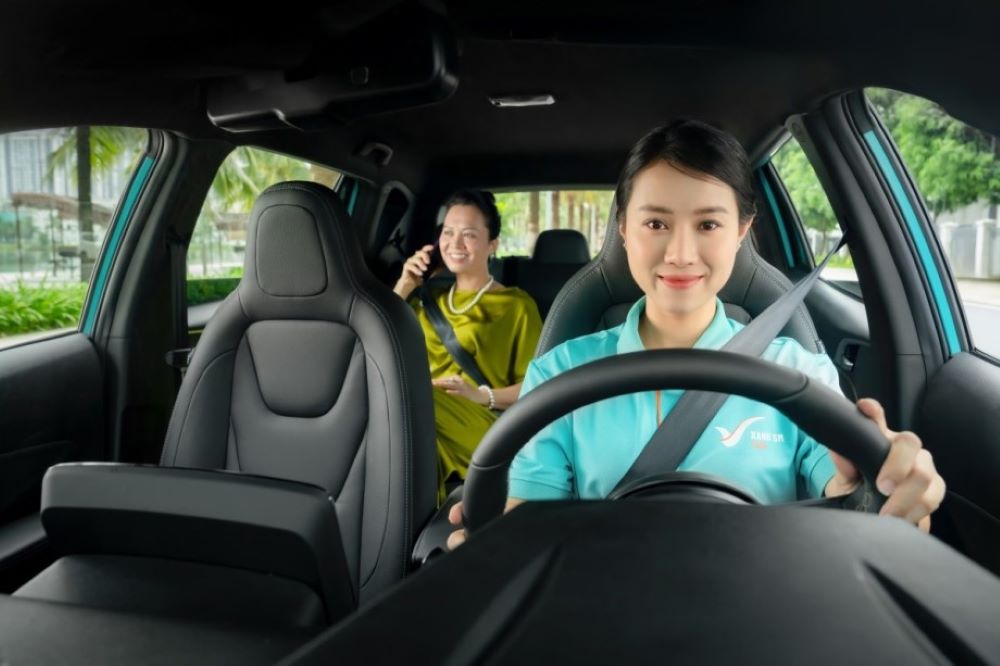 Taxi Xanh SM sử dụng dòng xe điện VinFast tiên tiến, nổi bật với chất lượng cao
