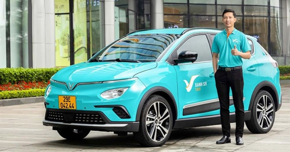 Taxi Xanh SM sử dụng xe điện VinFast tiên tiến, mang đến chất lượng dịch vụ cao 
