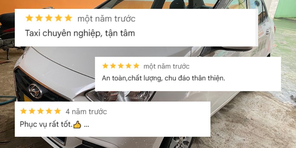 Feedback hài lòng của khách hàng về Sun Taxi Nha Trang 