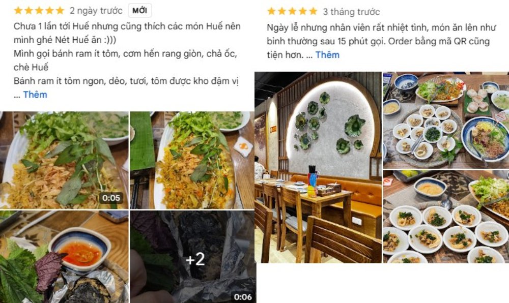 Thực khách đánh giá cao nước dùng đậm đà và hương vị đúng điệu miền Trung (Ảnh: Google maps)