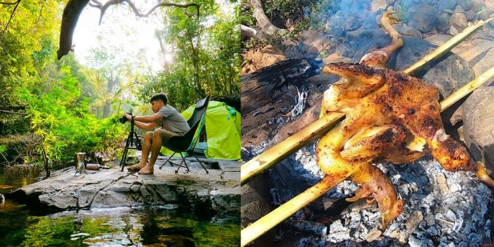 Suối Đá Bàn là nơi rất lý tưởng để cắm trại và tổ chức tiệc nướng cùng bạn bè 