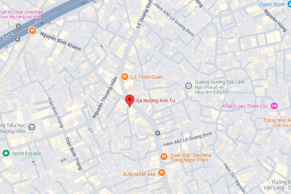 Anh Tư - địa điểm thưởng thức gà nướng lý tưởng tại Bình Thạnh (Ảnh: Google Maps)