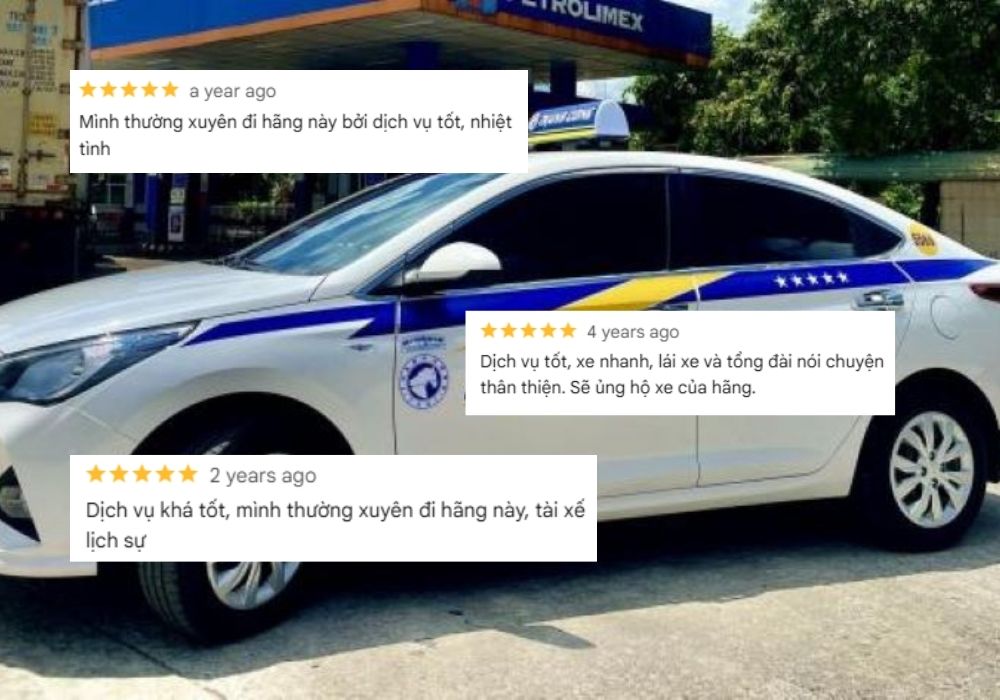 Hành khách luôn đánh giá cao chất lượng phục vụ của Taxi Thành Công tại Vĩnh Tường (Ảnh: Google Maps)