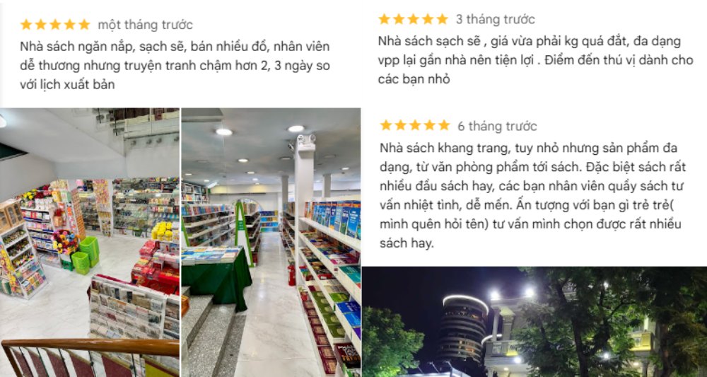 Khách hài lòng với không gian rộng và sự đa dạng của sản phẩm (Ảnh: Google Maps)