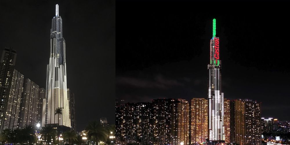 Tòa nhà Landmark 81 khi về đêm 