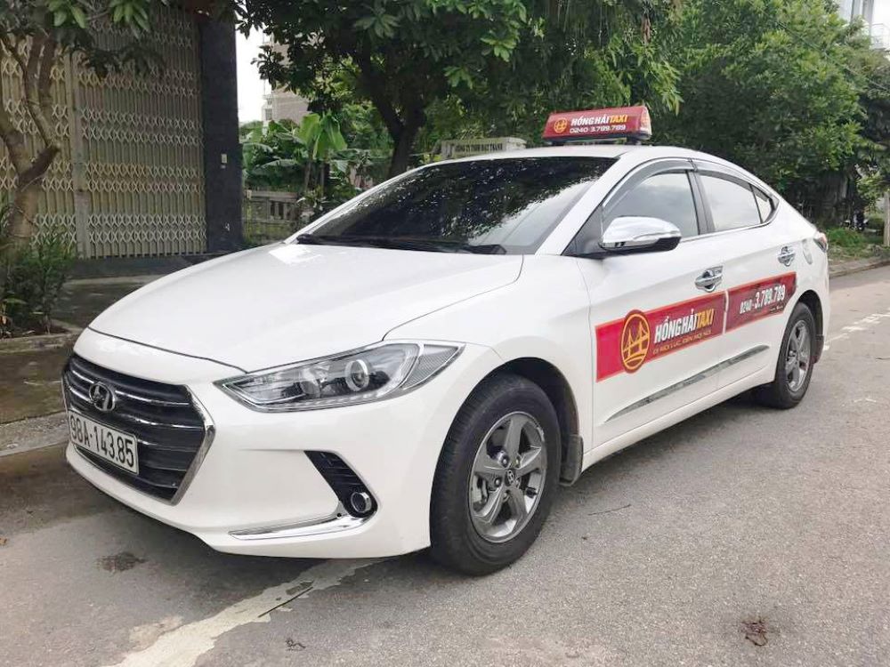 Taxi Việt Yên - Hồng Hải JSC có đội xe hiện đại để phục vụ hành khách (Ảnh: Hồng Hải Taxi)