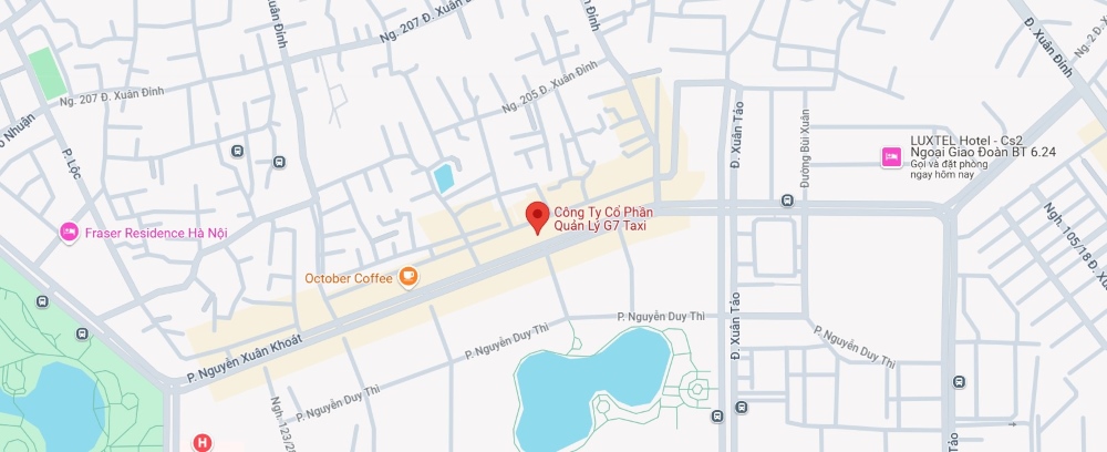 Địa chỉ trụ sở chính của hãng xe G7 Taxi (Ảnh: Google Maps)