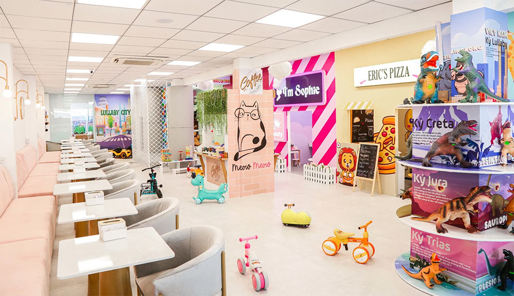 Không gian bên trong Lullaby Premium Kids Cafe (Ảnh: Lullaby Premium Kids Cafe)