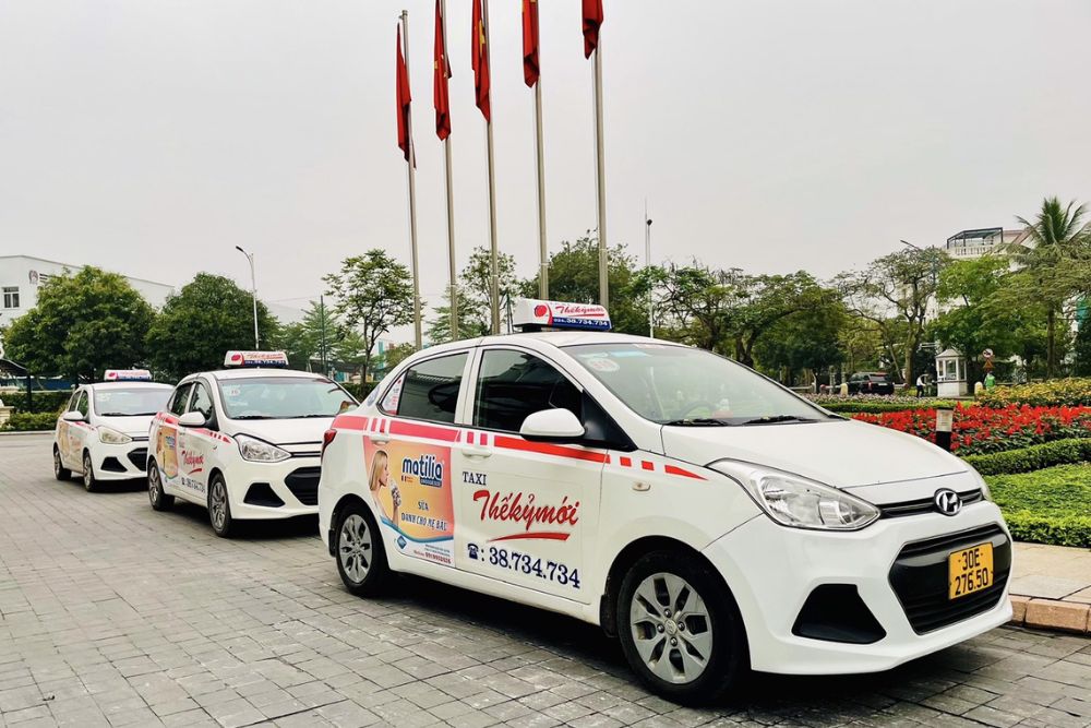 Gọi xe dễ dàng qua app đặt taxi tại Long Biên của hãng xe Thế Kỷ Mới (Ảnh: Sưu tầm Internet)