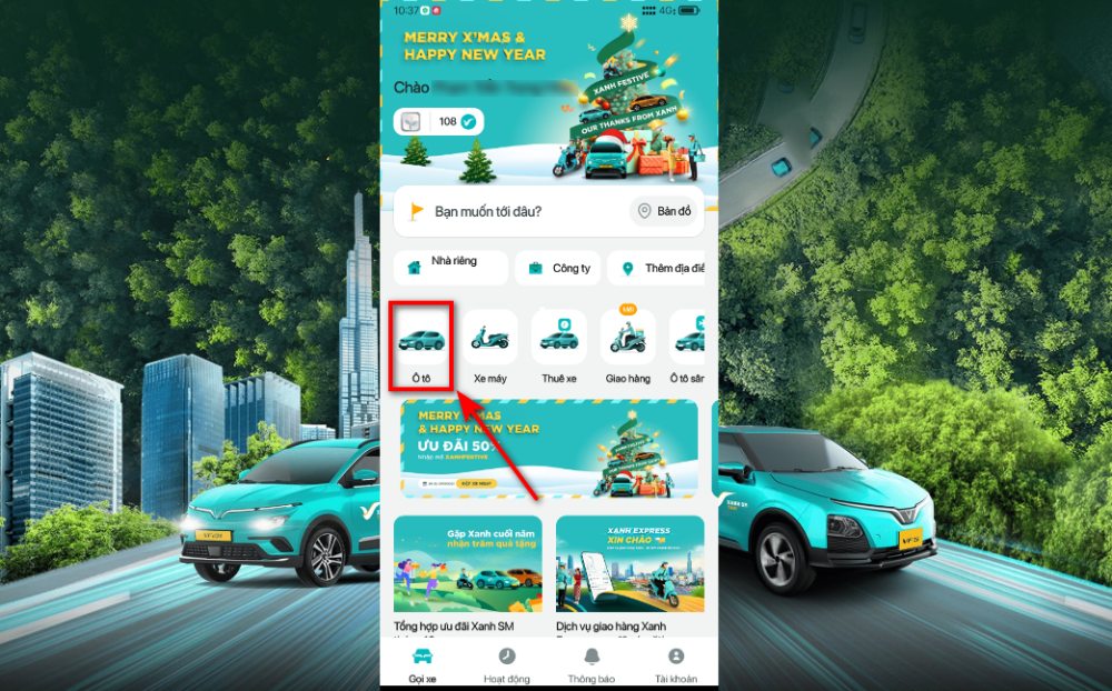 Đặt cuốc xe tại taxi Xanh SM qua ứng dụng điện thoại được nhiều người lựa chọn