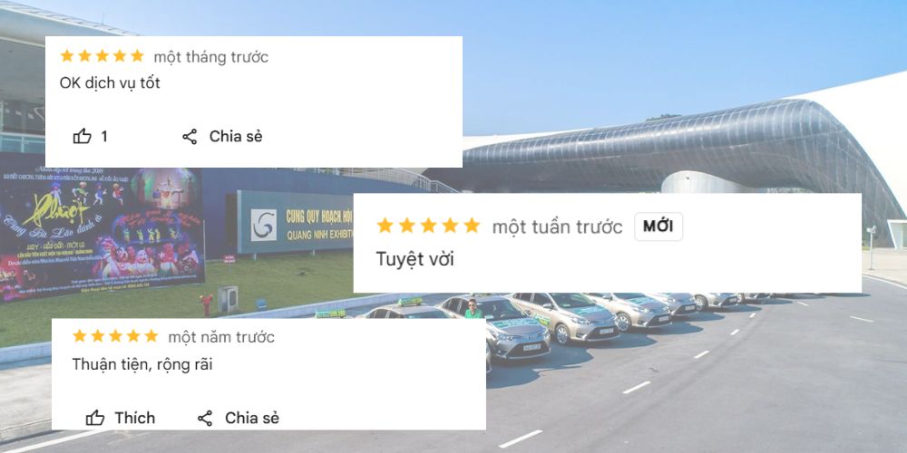 Feedback khách hàng về dịch vụ taxi Phú Bình 