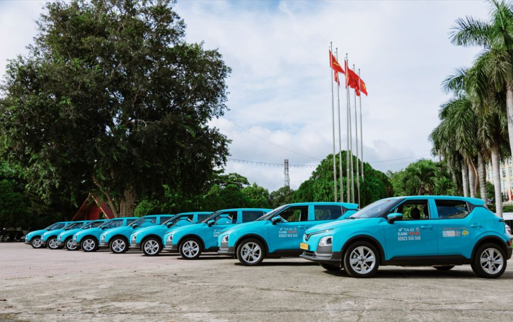 Taxi Xanh Việt Đức chuyển đổi xe điện taxi khi trở thành đối tác của Xanh SM tại Đắk Nông (Ảnh: Sưu tầm Internet)