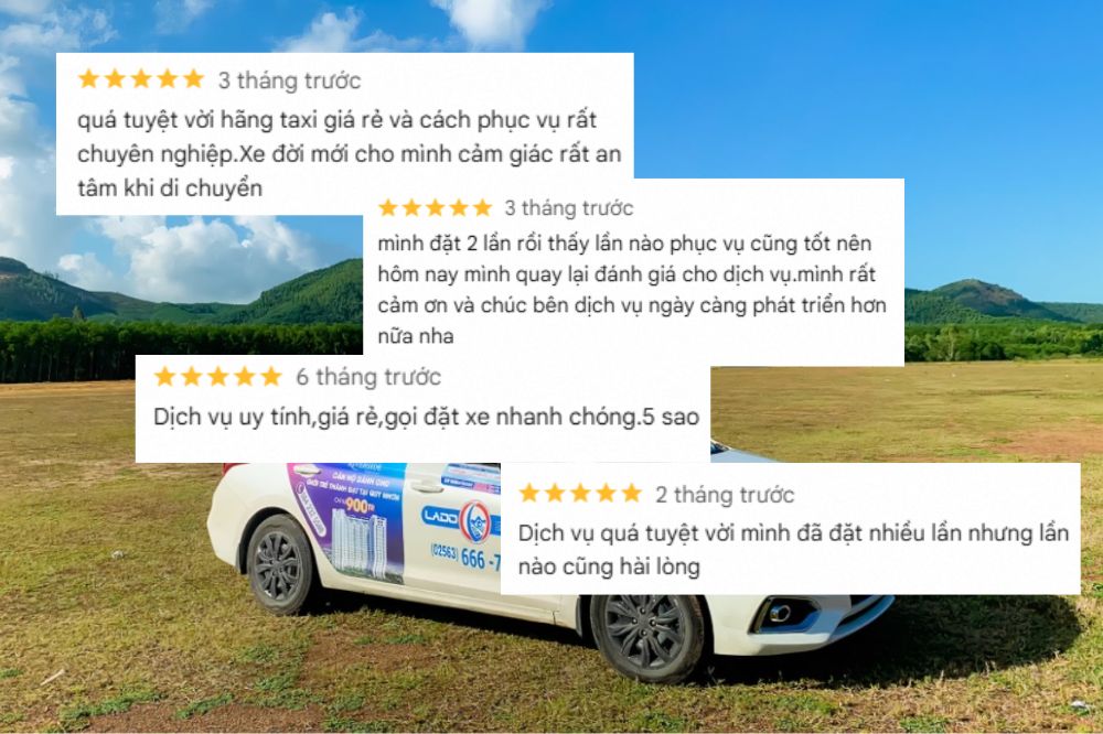 Taxi Lado được khách hàng đánh giá tốt về giá cả (Ảnh: Sưu tầm Internet)