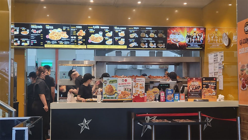 Quầy phục vụ khách hàng tại Texas Chicken (Ảnh: Google Maps)