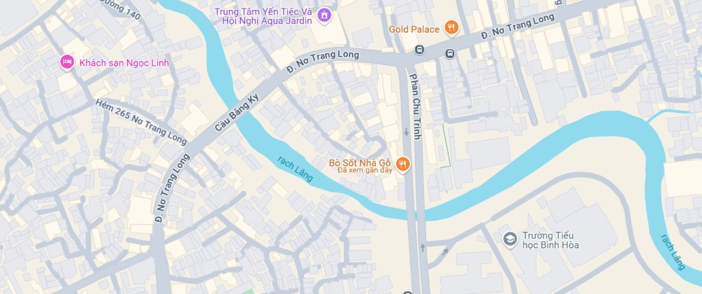 Vị trí của quán lẩu bò ngon Bình Thạnh trên bản đồ (Ảnh: Google Maps)