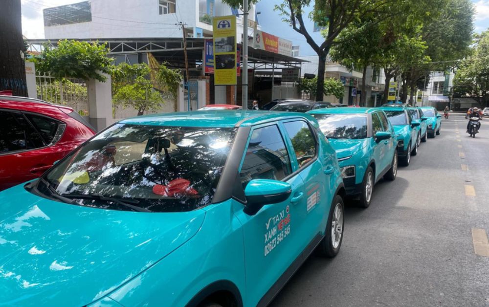 Đội xe điện Vinfast được taxi Xanh Việt Đức đưa vào hoạt động tại Gia Nghĩa (Ảnh: Sưu tầm Internet)