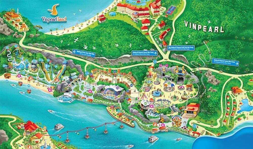 Bản đồ Vinpearl Nha Trang