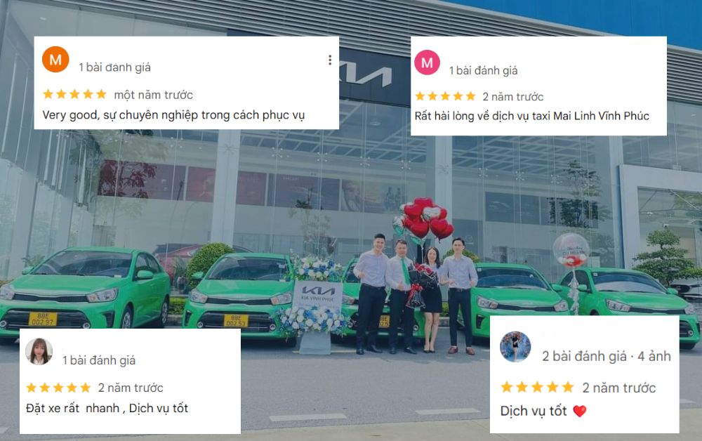 Taxi Mai Linh cung cấp dịch vụ chuyên nghiệp và tốc độ phục vụ được khách hàng đánh giá cao (Ảnh: Google Maps)