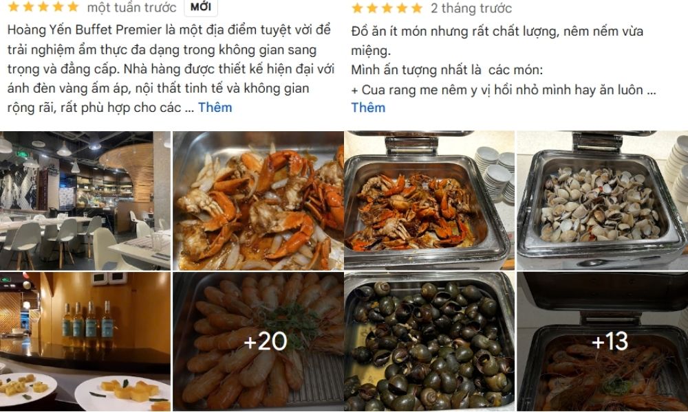 Phản hồi từ thực khách sau khi dùng buffet ở Hoang Yen Buffet Premier Sài Gòn