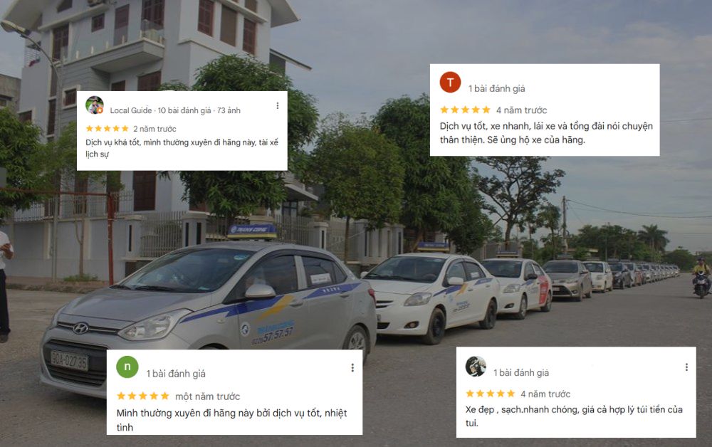 Đội ngũ lái xe của taxi Thành Công Hà Nam được đánh giá chuyên nghiệp về thái độ phục vụ và chất lượng đội xe (Ảnh: Google Maps)