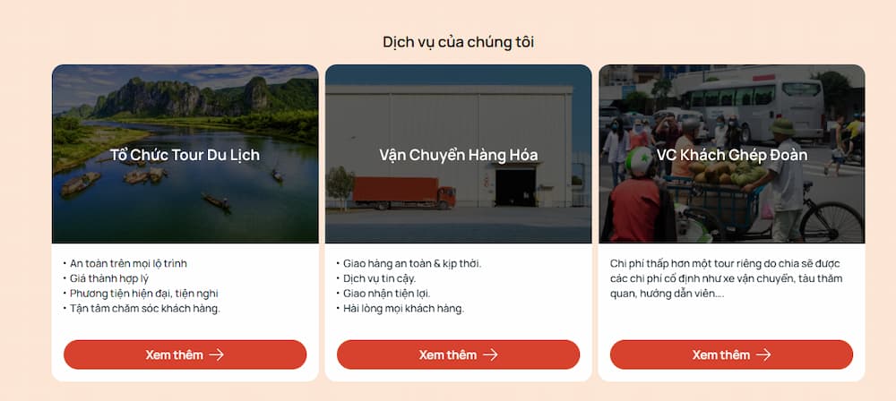 Nhà xe Hưng Long cung cấp đa dạng dịch vụ vận chuyển hành khách và hàng hóa (Ảnh: Sưu tầm Internet)