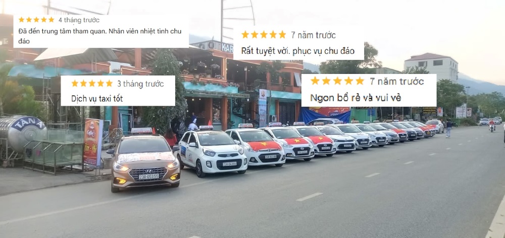 Trên trang Google Maps, taxi Trường Xuân nhận được nhiều đánh giá tốt (Ảnh: Google Maps)