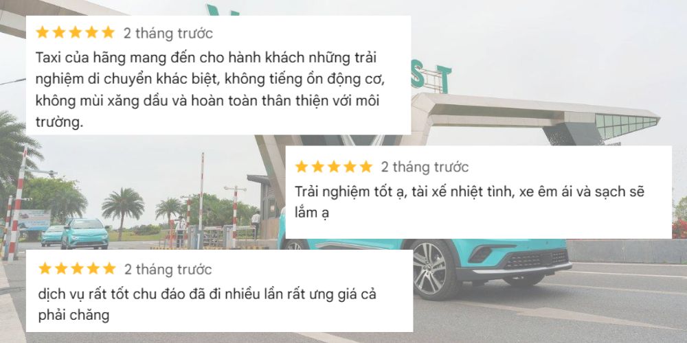 Đánh giá khách hàng về dịch vụ taxi Xanh SM 