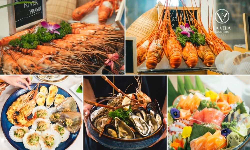 Nhà hàng buffet 5 sao ở TPHCM Mermaid nổi bật với những món hải sản tươi sống hấp dẫn