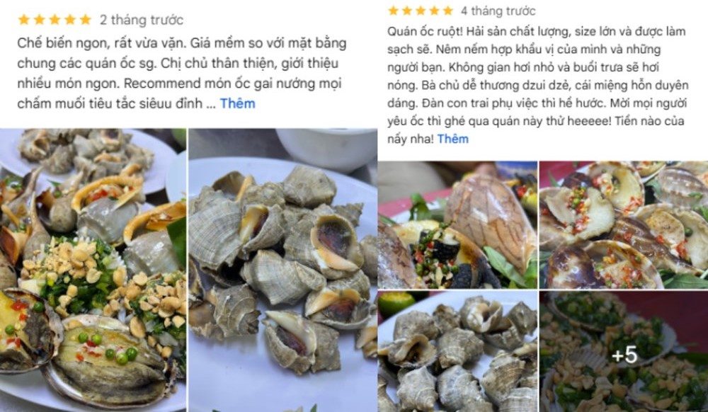 Món ăn ngon, thái độ phục vụ chu đáo được đánh giá cao (Ảnh: Google maps)