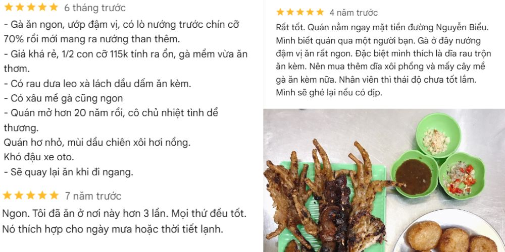 Phản hồi khách hàng về quán ăn Gà Nướng Phi Long