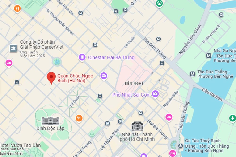 Quán cháo Ngọc Bích Quận 3 nổi tiếng với sự đa dạng trong menu gọi món (Ảnh: Google Maps)