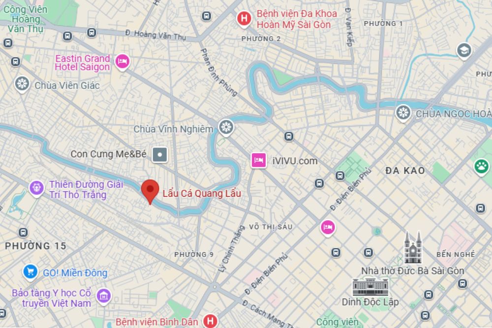 Thưởng thức hương vị miền Tây tại quán Quang Lẩu tại 885 Hoàng Sa, Quận 3 (Ảnh: Google Maps)