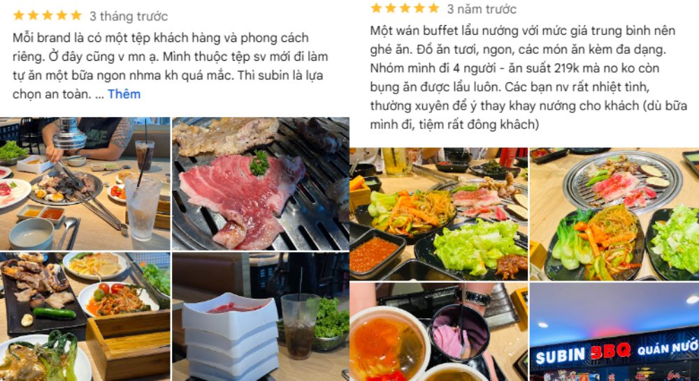 Thực khách đánh giá buffet đa dạng, thịt tươi ngon và giá cả hợp lý 