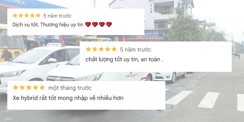 Đội xe đa dạng và dịch vụ chất lượng là điểm cộng của Vinasun được nhiều khách hàng tin chọn 