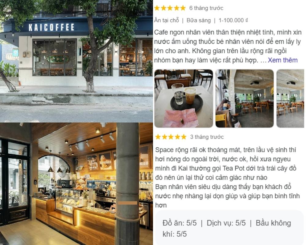 Hệ thống Kai Coffee sở hữu không gian hiện đại với đa dạng các loại nước uống và đồ ăn nhẹ 